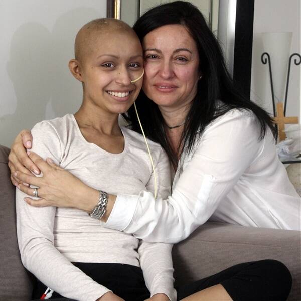 Cassie Nascimento with her mum, Gloria. The teenager was refused an MRI scan despite arriving at Wollongong Hospital suffering severe head and neck pain. Picture: ROBERT PEET