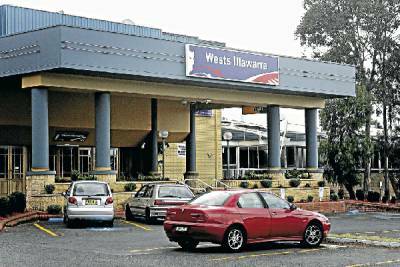 The entrance of Wests Illawarra Leagues Club, where Brendan Sproates fired three shots from a pistol.