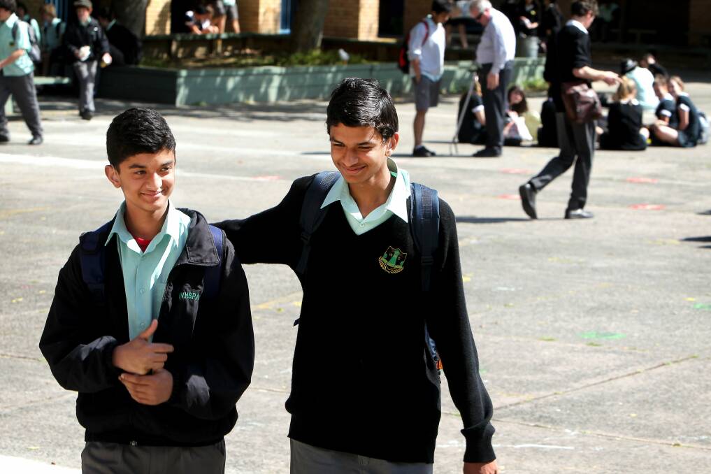 Brothers Faisal (left) and Saad Habib are profoundly deaf but have learned four languages. Picture: SYLVIA LIBER