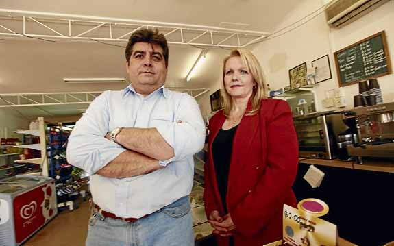 Former debt collectors Steve and Donna Bosilkovski say life in the business is far removed from its portrayal on the new TV series Tricky Business (below). Main picture: DAVE TEASE