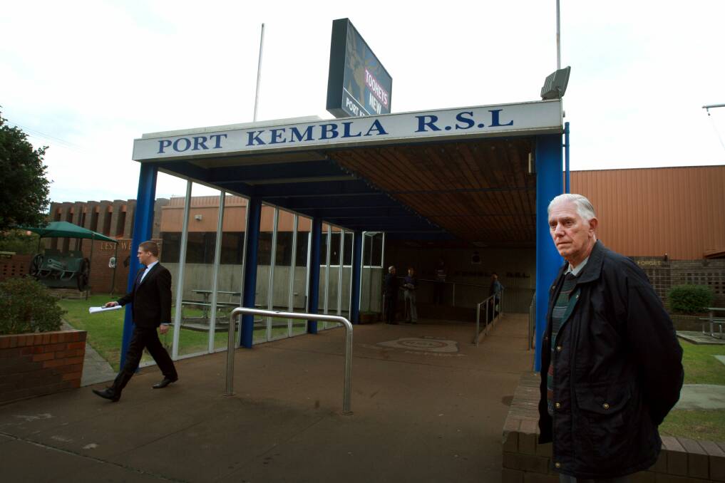 Port Kembla RSL sub-branch secretary treasurer Peter Edwards outside the club this week. Picture: SYLVIA LIBER