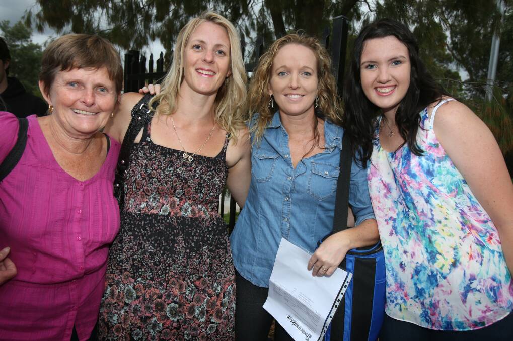 Lyn, Sheree and Leigh Wagstaff and Alyce McClumpha at the Botanic Garden.