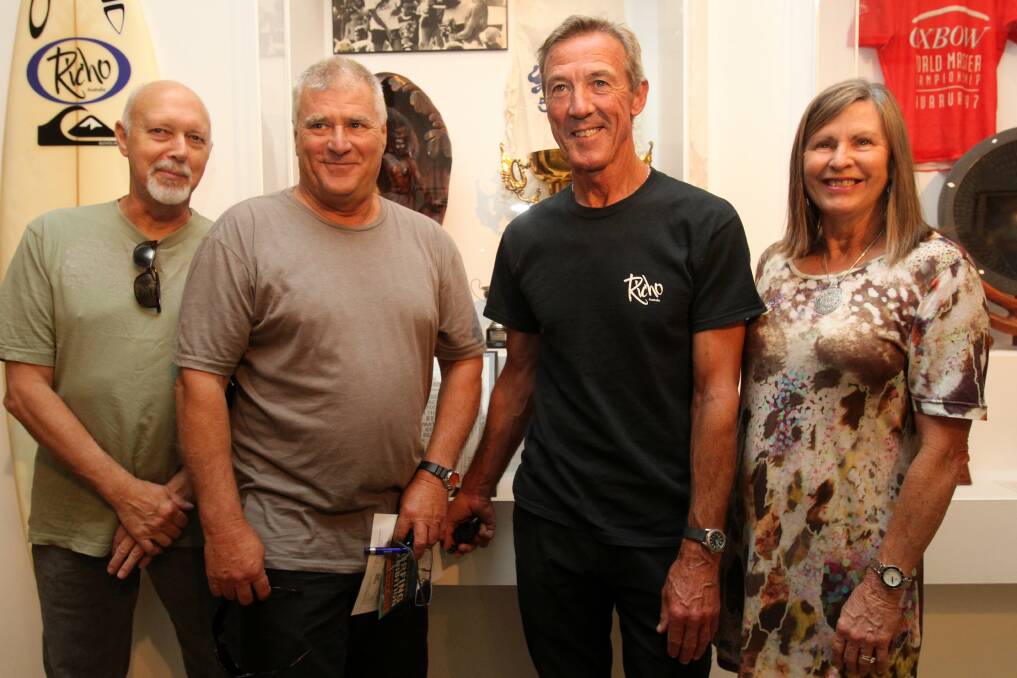 Karl Schaefer, Peter Cartwright, Terry Richardson and Julie Cartwright at Wollongong City Gallery.