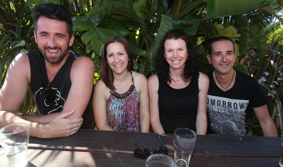 Trent Burns, Ema Roadcap, Nicole Dickenson and Dave Piccirilli at Towradgi Beach Hotel.