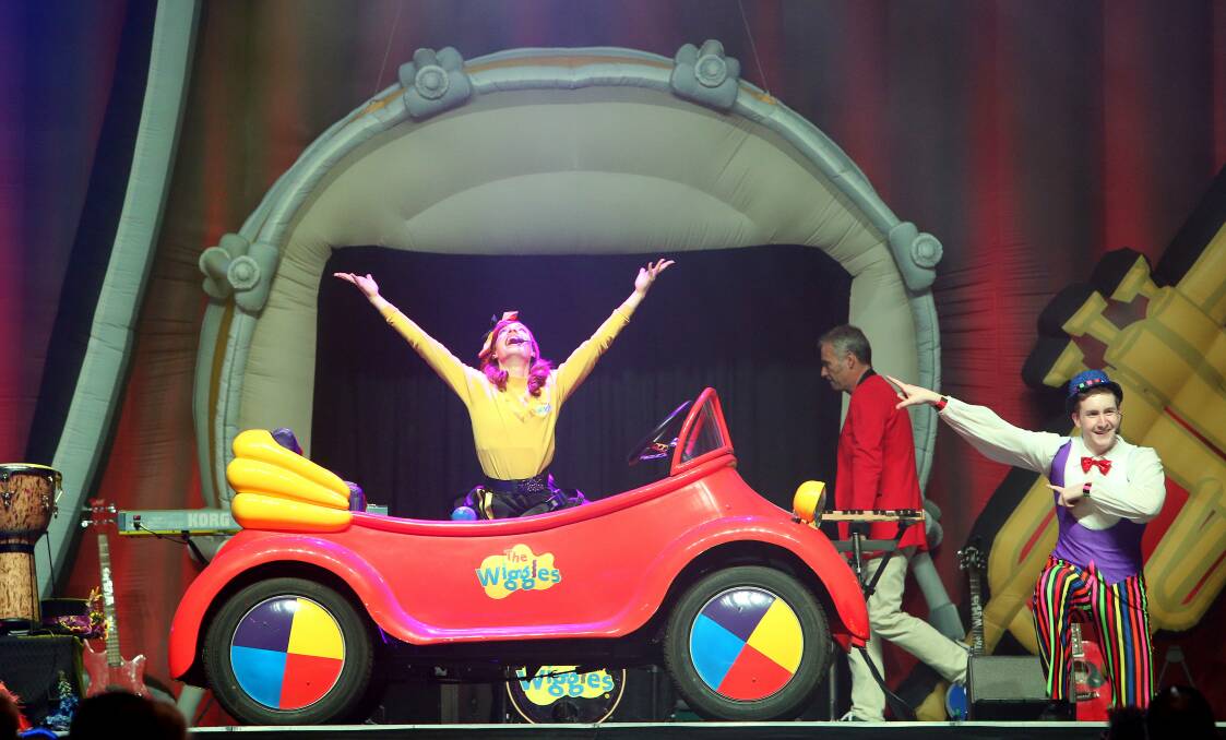 The Wollongong Wiggles concert on Tuesday. Pictures KIRK GILMOUR