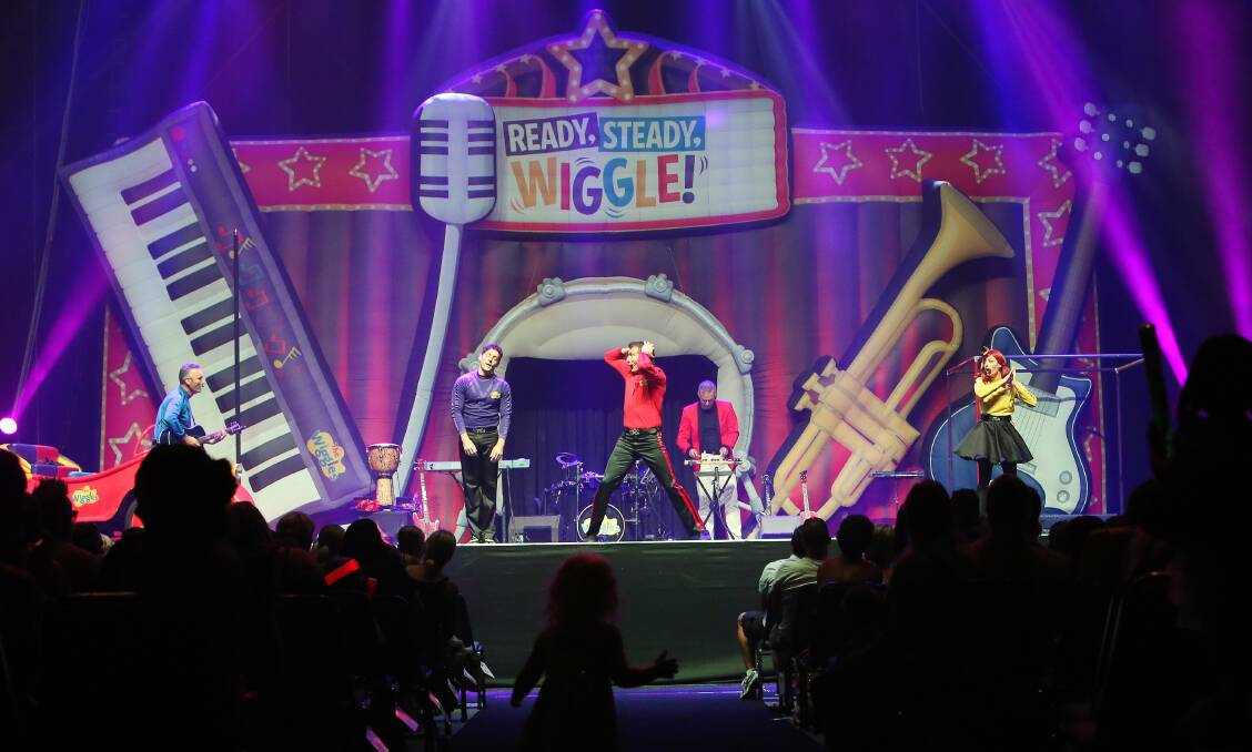 The Wollongong Wiggles concert on Tuesday. Pictures KIRK GILMOUR