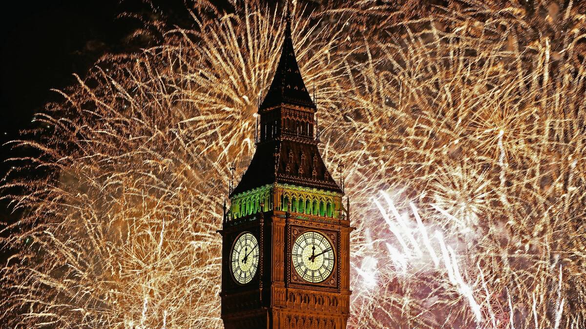 Fireworks light up the London skyline. Picture GETTY IMAGES
