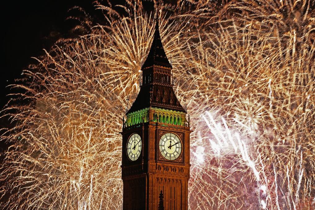 Fireworks light up the London skyline. Picture GETTY IMAGES