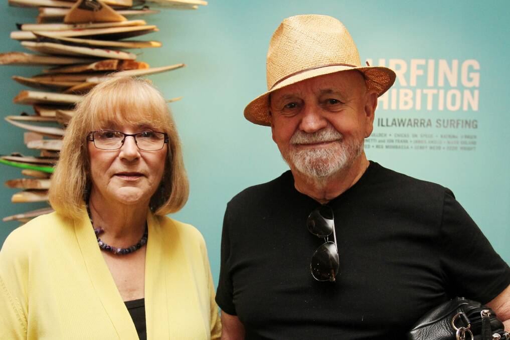 Marie and Col Jordan at Wollongong City Gallery.
