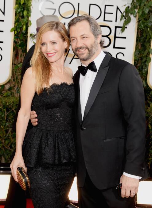 Leslie Mann and director Judd Apatow.