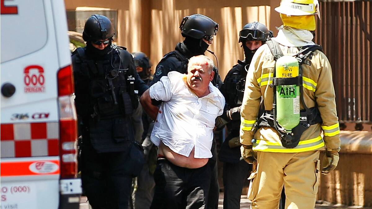 A man was arrested outside Parliament House on December 20. Picture GETTY 