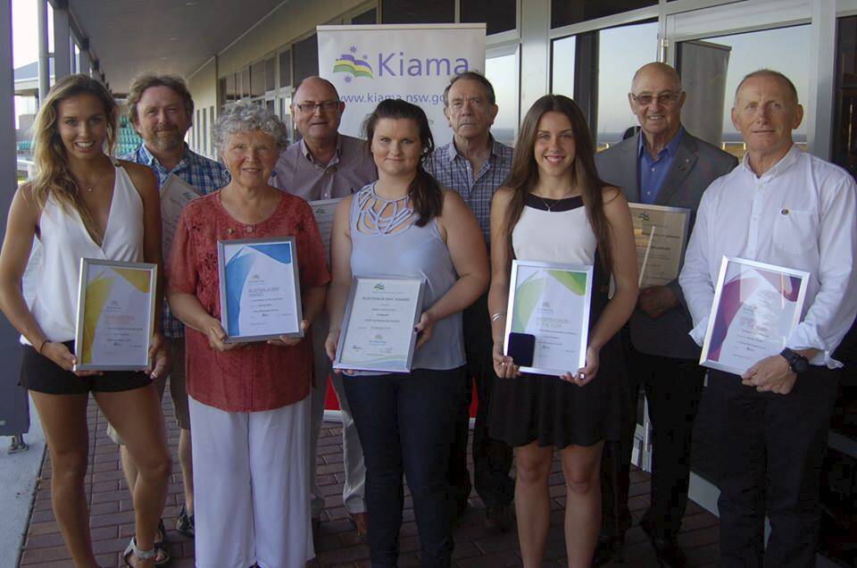 Kiama's Australia Day Award winners