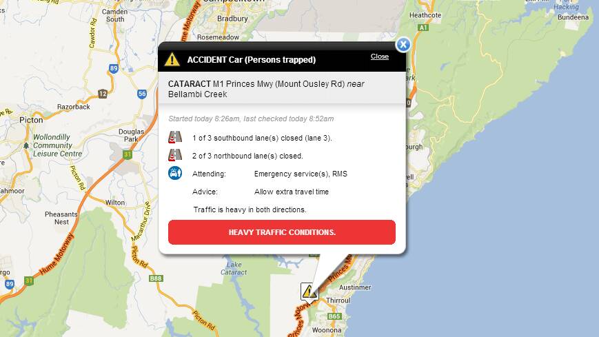 VIDEO: Mount Ousley Road reopens after earlier crash