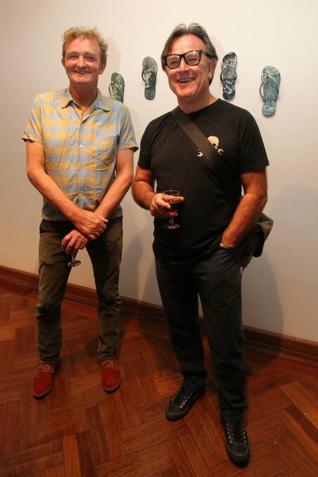 Gerry Wedd, and Wayne Golding at Wollongong City Gallery.