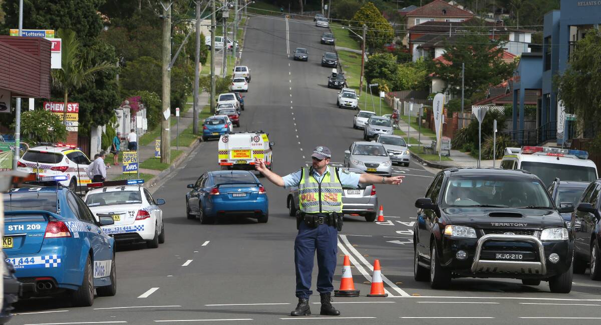 A pedestrian was hit by car in Figtree on Wednesday. Picture KIRK GILMOUR