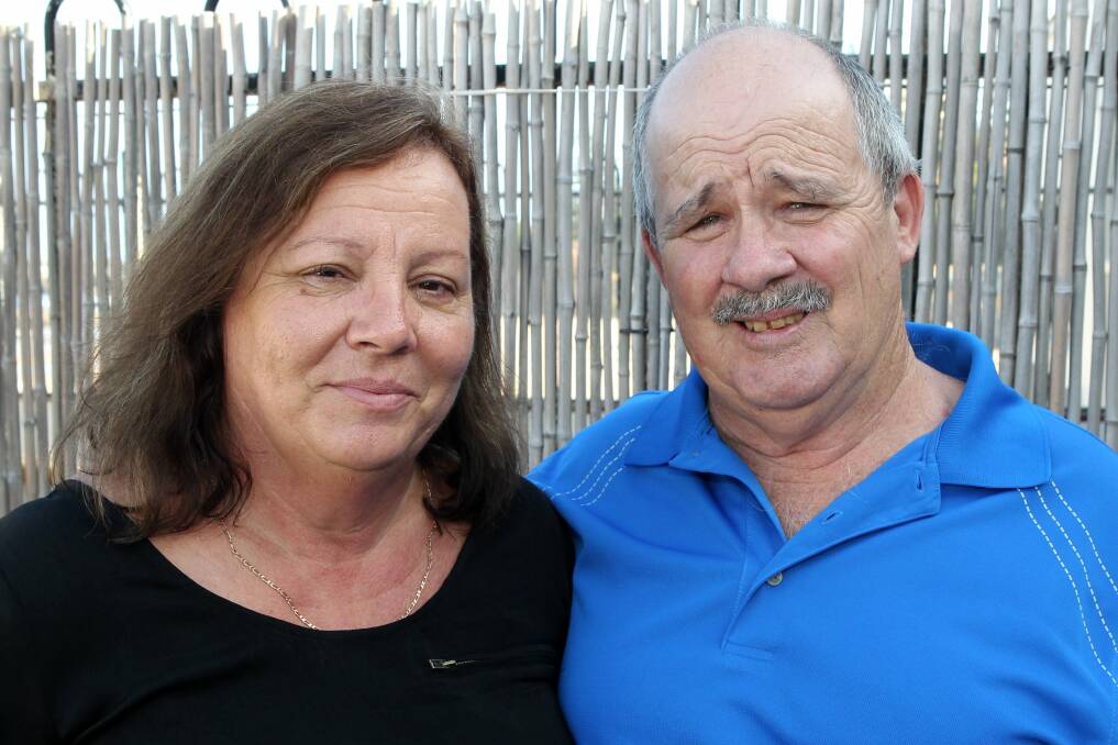 Lesley and Mick Healey at North Wollongong Surf Life Saving Club.