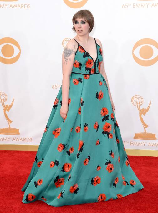 Lena Dunham at the Emmy Awards. Picture JASON MERRITT