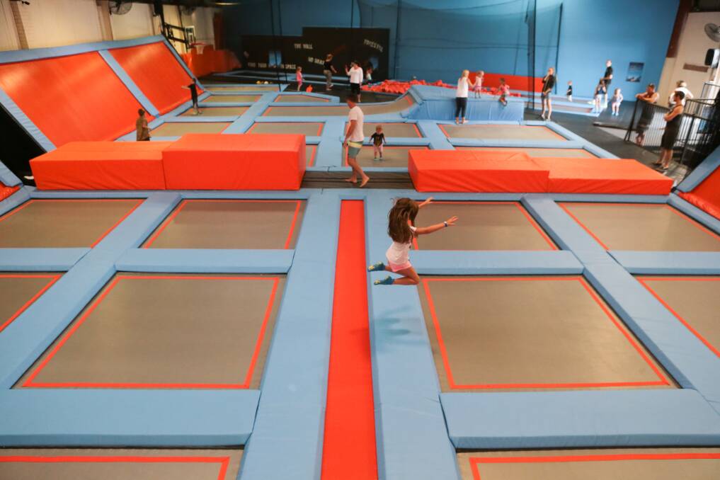 Kids enjoy the Junior Hangtime facilities. Picture: ADAM McLEAN