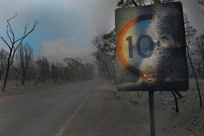 The aftermarth of the Yanderra fire in the Southern Highlands. Submitted by Brad Chilby.