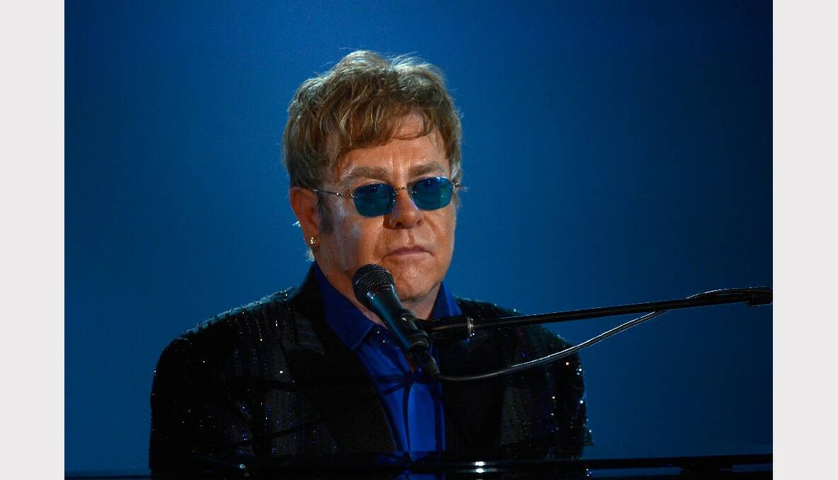 Musician Sir Elton John performs