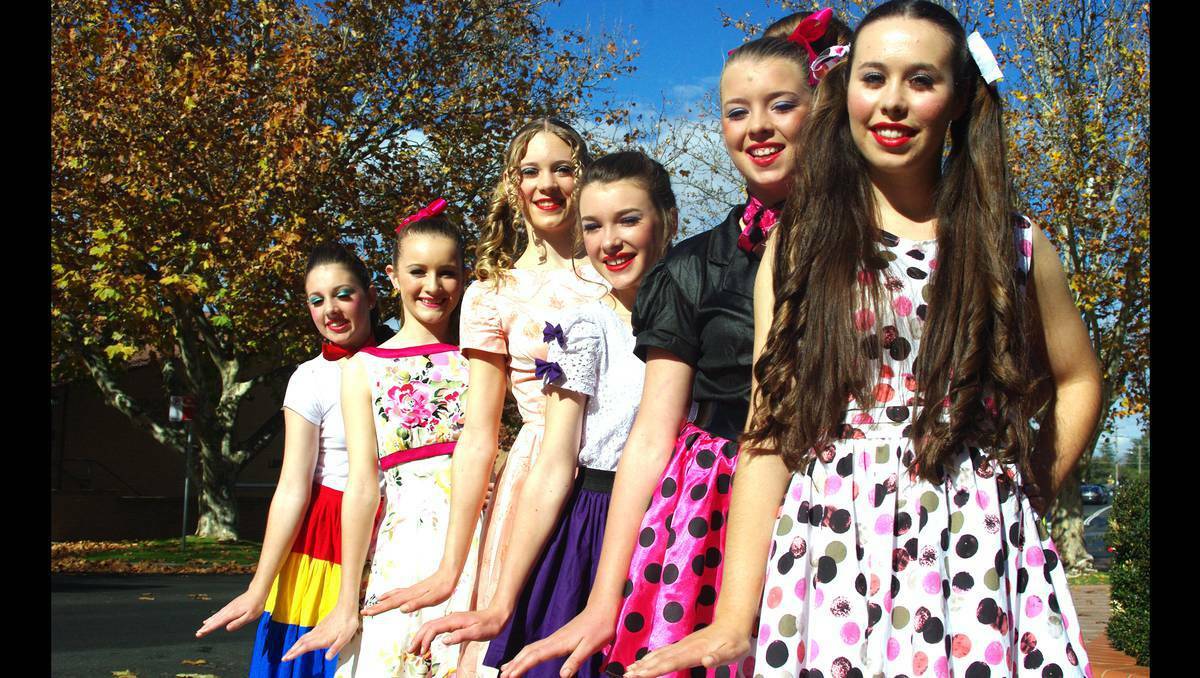 COWRA: L-R: Kira Anderson, Madison Knight, Francesca Fenton, Chloe Wilson, Grace Kelly and Melissa Causer from Henry Lawson High, Grenfell took part in the Cowra Eisteddfod. 