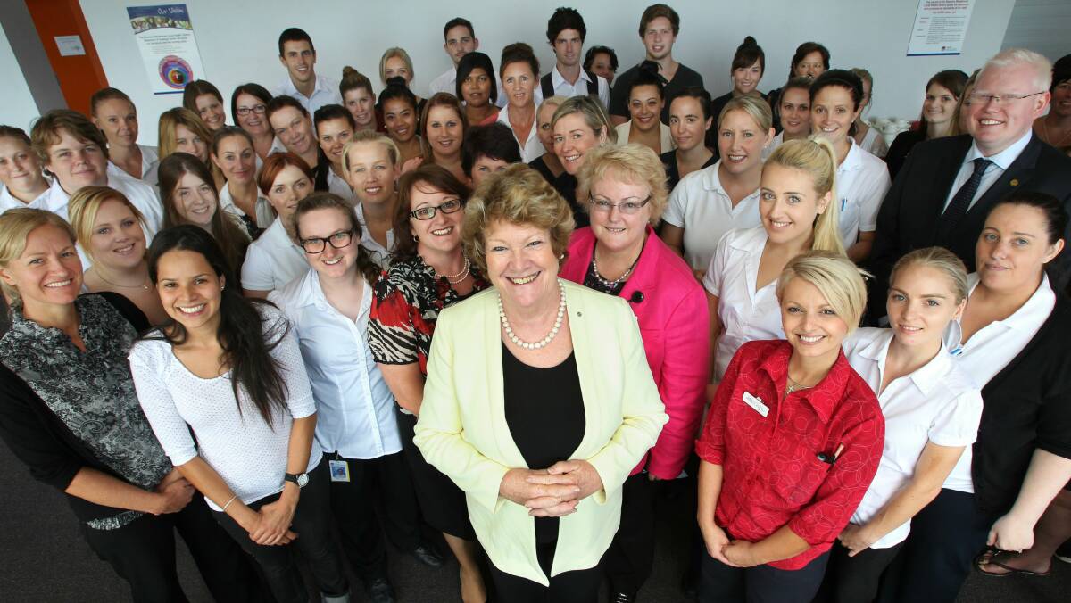 Health Minister Jillian Skinner with 100 new Illawarra and Shoalhaven nurses
