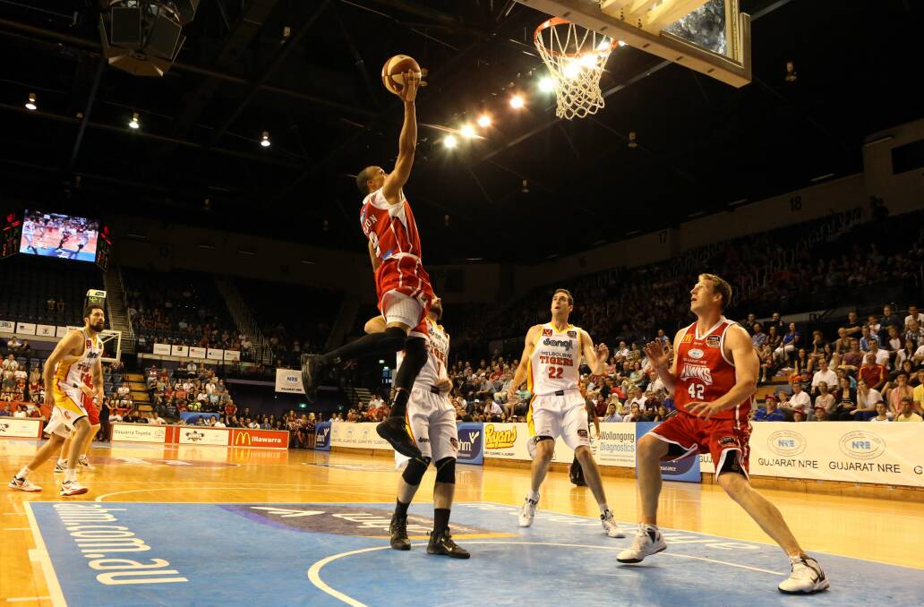 Hawks player Adris Deleon in action during last Friday's game against the Melbourne Tigers on at the WEC