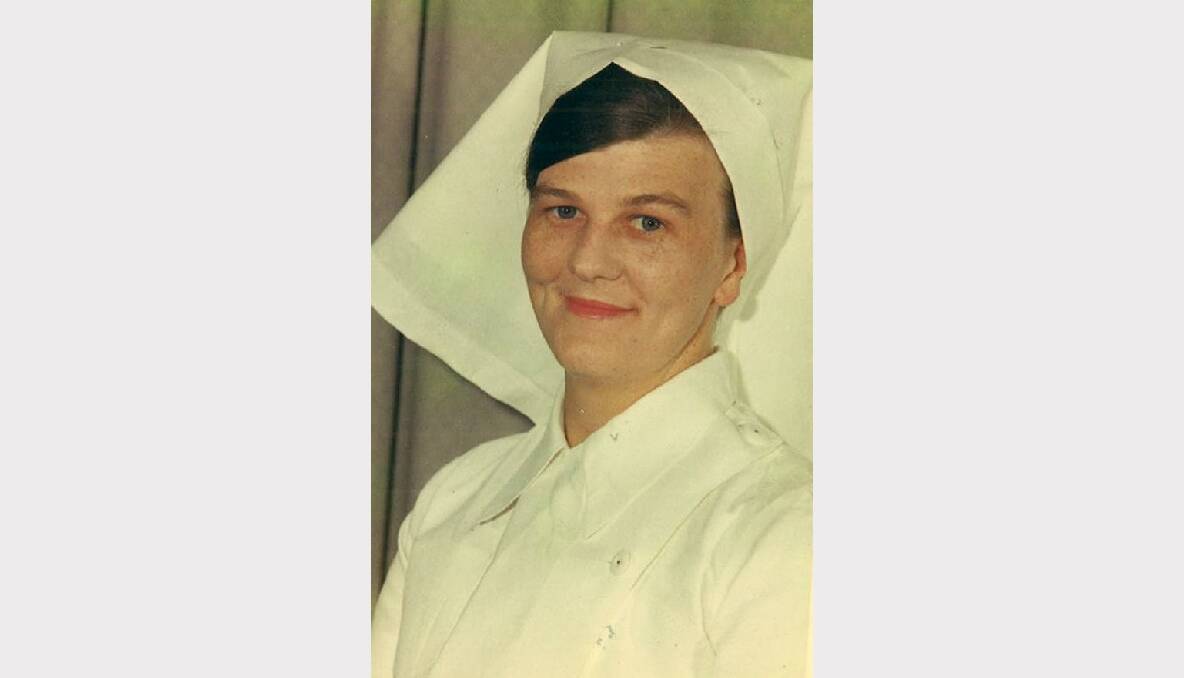 Margaret Johnston at the start of her nursing career
