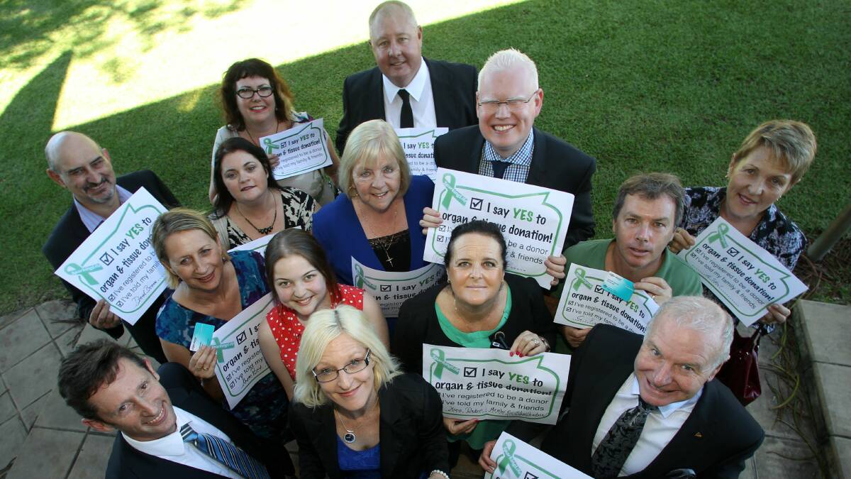 Federal, state and local politicians pledge support for Jessica Sparks’ organ donor campaign. Picture: GREG TOTMAN