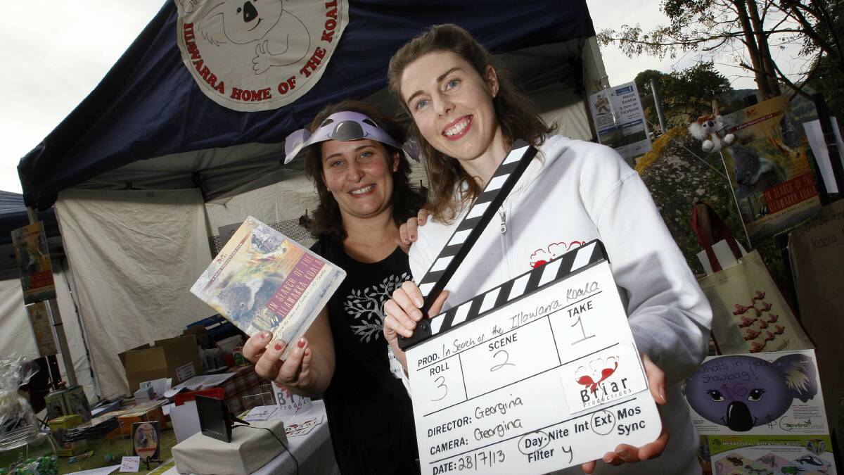 Georgina and Jodie McGill of Briar Productions launch their  documentary at Mount Kembla. Picture: ANDY ZAKELI
