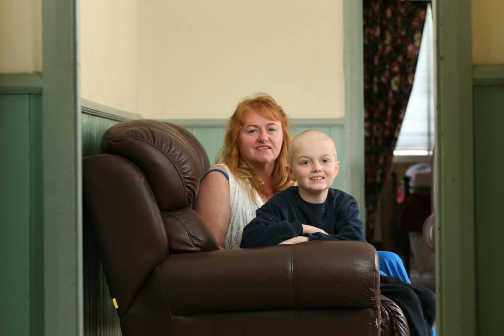 Diane Young and her nine-year-old son, Matthew. Picture: ADAM McLEAN 