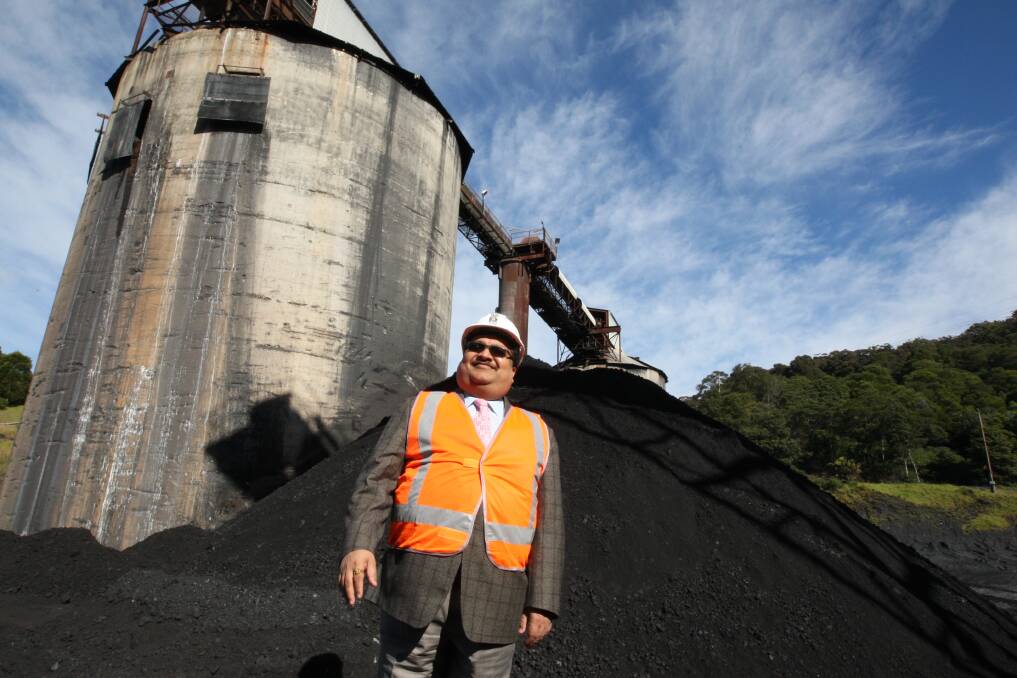 Gujarat NRE Coking Coal chairman Arun Jagatramka, pictured at the South Bulli coal mine. 