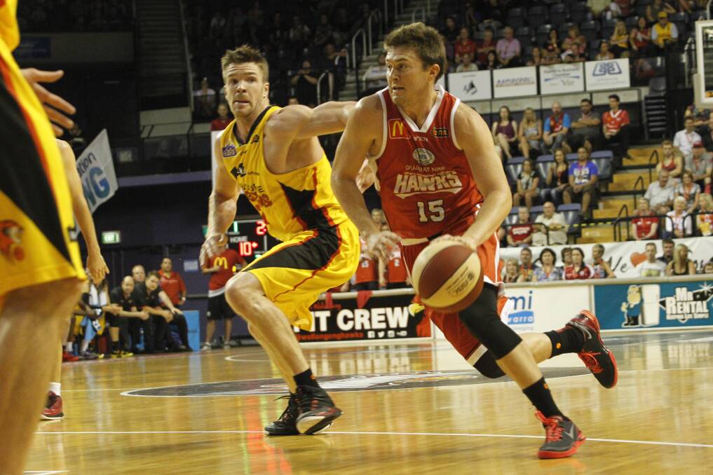 Wollongong Hawks' Rotnei Clarke during the New Year's Eve game against the Melbourne Tigers. Picture: CHRISTOPHER CHAN