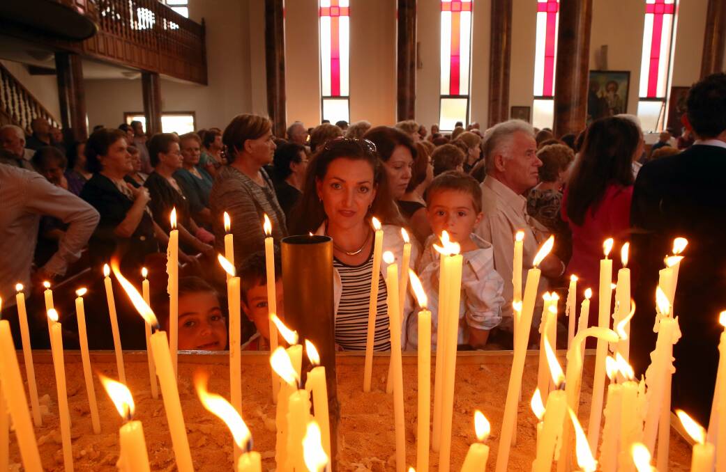 Crowds gather to celebrate Macedonian Christmas. Picture: KIRK GILMOUR