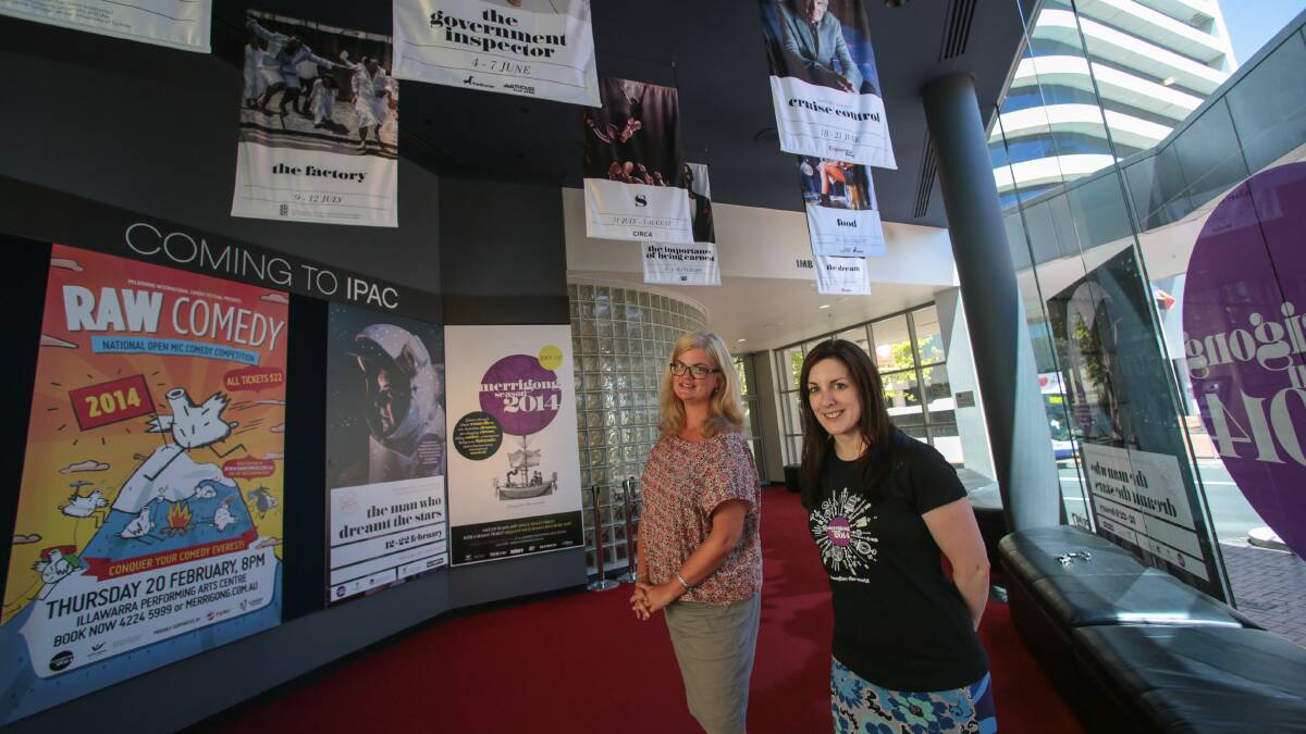 Anne-Louise Rentell and Clare Spillman, from the Merrigong Theatre Company, at the IPAC. Picture: ADAM McLEAN