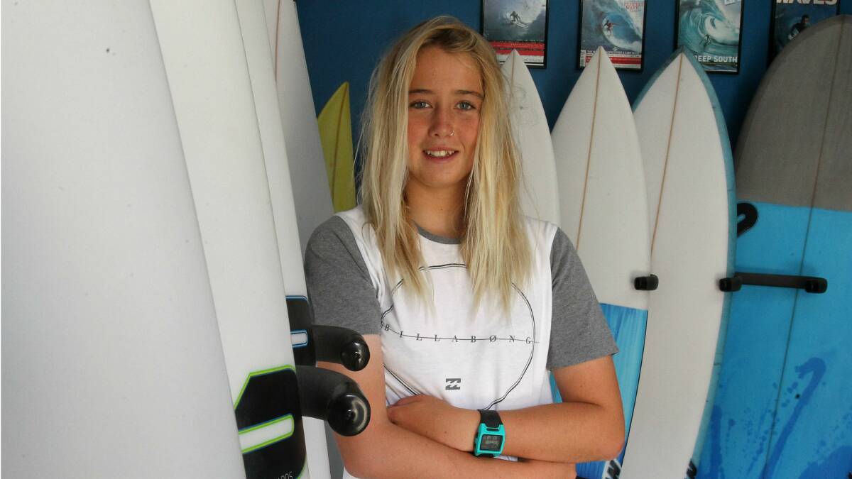 Billie Melinz will represent Australia at the World Junior Surfing Championships in Ecuador. Picture: GREG TOTMAN