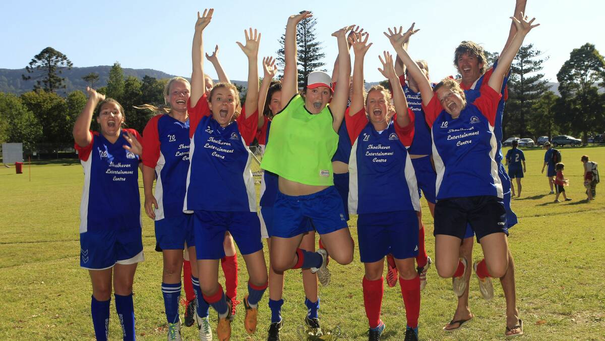The Gerringong Breakers side, who were inaugural winners of the women’s over-35 competition. Picture: ANDY ZAKELI