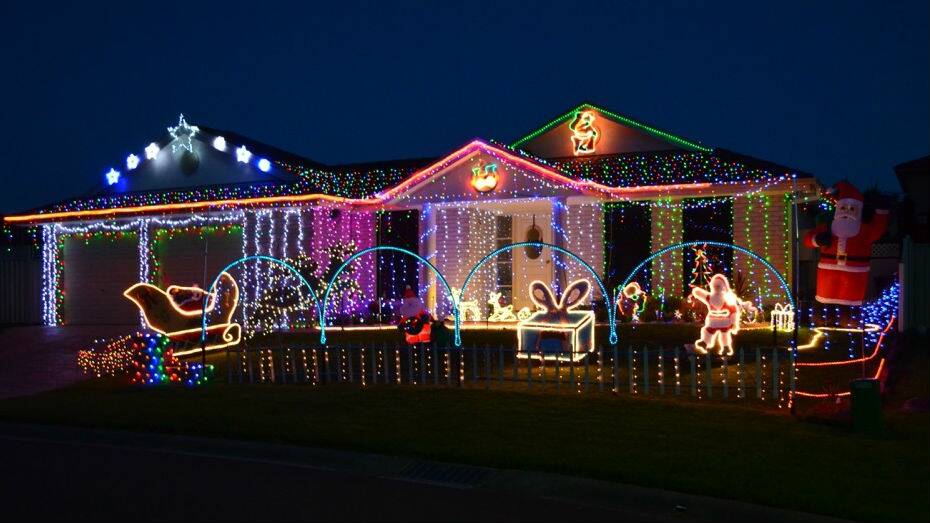 Dylan Brown, 17, has adorned his family’s Horsley home with Christmas lights for the past three years simply to make people happy.