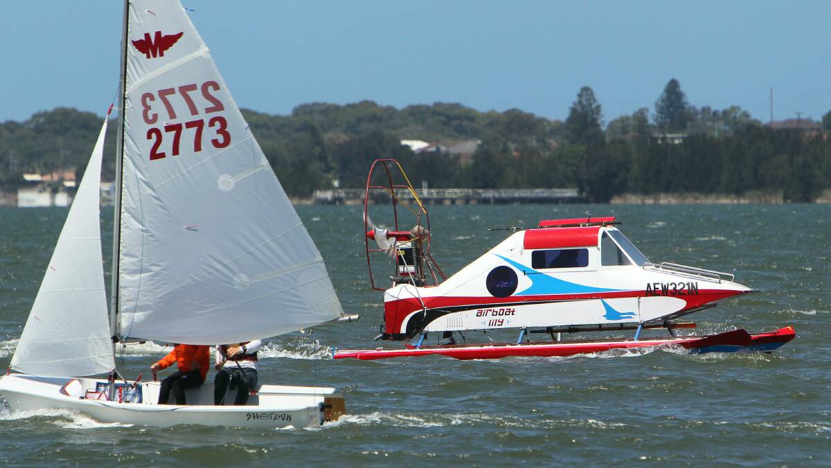 The last few days of 2013 have provided perfect weather for heading out on Lake Illawarra. Picture: KIRK GILMOUR
