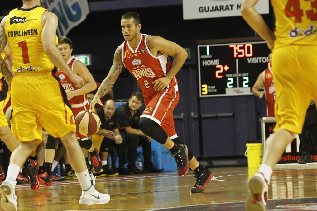 The Wollongong Hawks take on the Melbourne Tigers at WIN Entertainment Centre last night. Pictures: CHRISTOPHER CHAN
