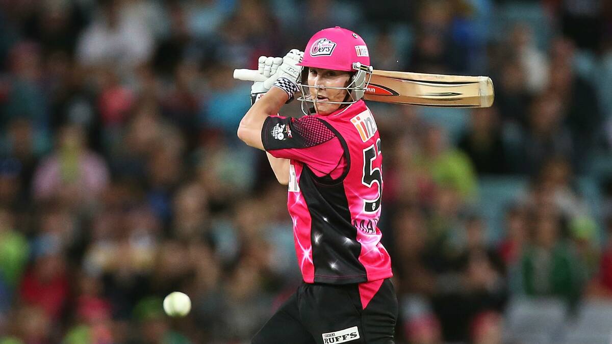 The Shoalhaven’s Nic Maddinson will have a big part to play in the Sydney Sixers’ lucrative Big Bash League semi-fi nal against the Perth Scorchers tonight. Picture: GETTY IMAGES