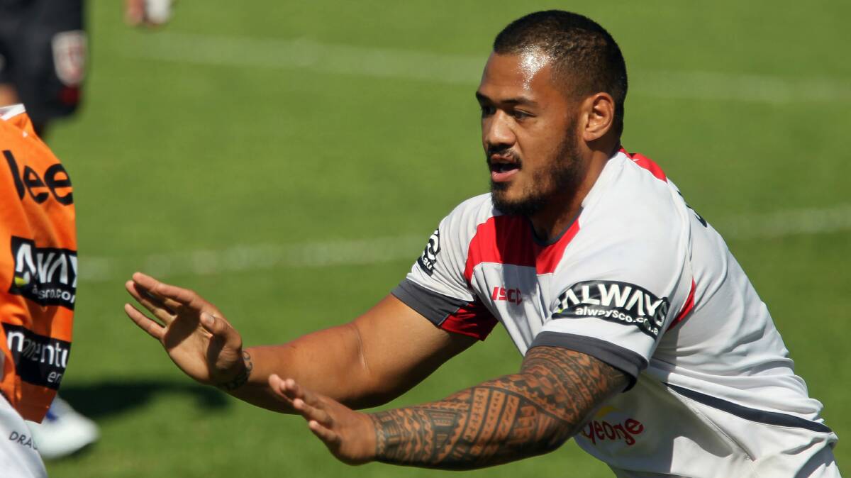  Leeson Ah Mau is finally finding his feet, and voice, heading into his third season with the Dragons. Picture: GREG TOTMAN