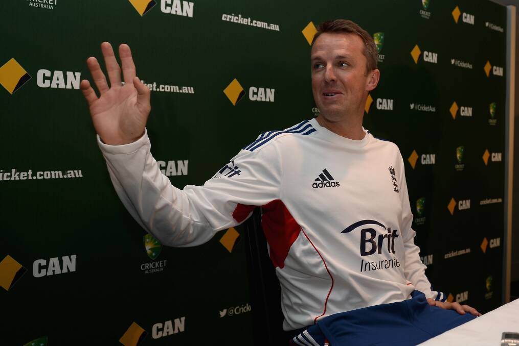 England spin bowler Graeme Swann announces his retirement yesterday. Picture: GETTY IMAGES