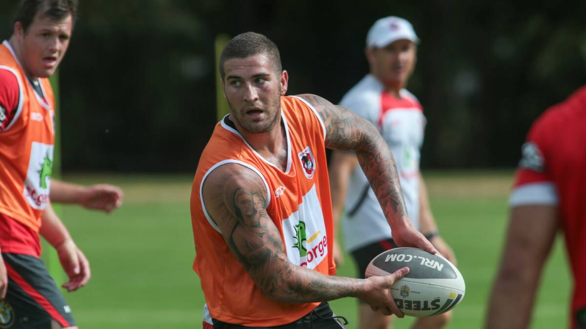 Joel Thompson is relishing the chance to make an impact with the Dragons. Picture: ADAM McLEAN