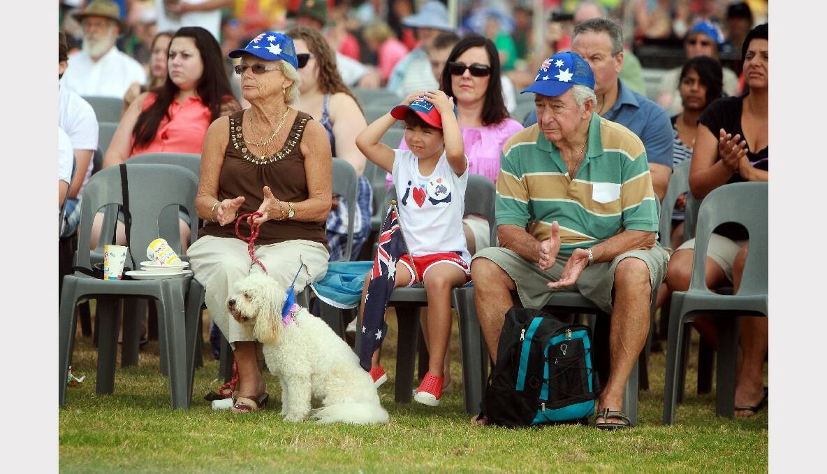 Shellharbour residents celebrate Australia Day. Pictures: SYLVIA LIBER