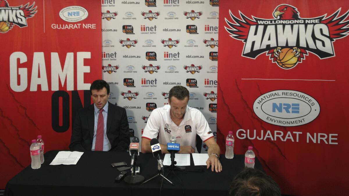 Glen Saville announced his retirement at a press conference at the Snake Pit this morning. Picture: ADAM McLEAN