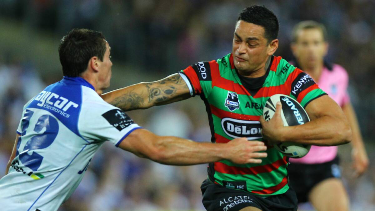 South Sydney's John Sutton in action during last year's semi-finals. Picture: BRENDAN ESPOSITO