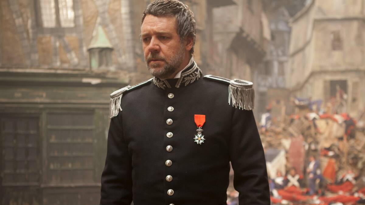 Russell Crowe as Inspector Javert in the film Les Miserables. 