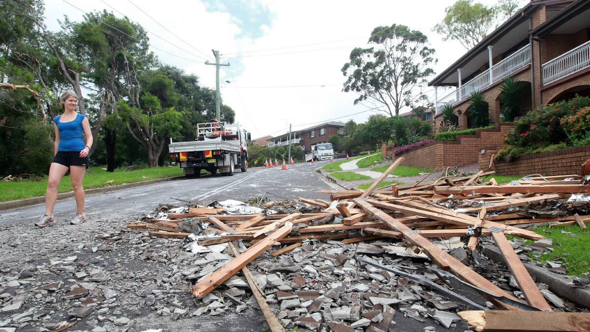 Scenes of destruction in Kiama today. Pictures: SYLVIA LIBER, DAVE TEASE