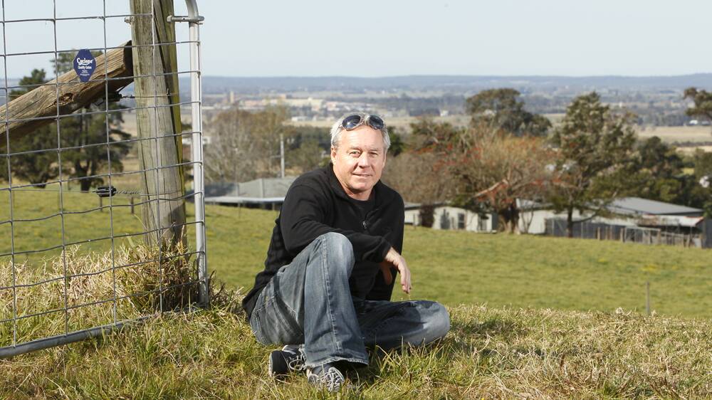 Former Wollongong world 500cc motorcycle champion Wayne Gardner at his family’s 60-hectare farm. Picture: DAVE TEASE 